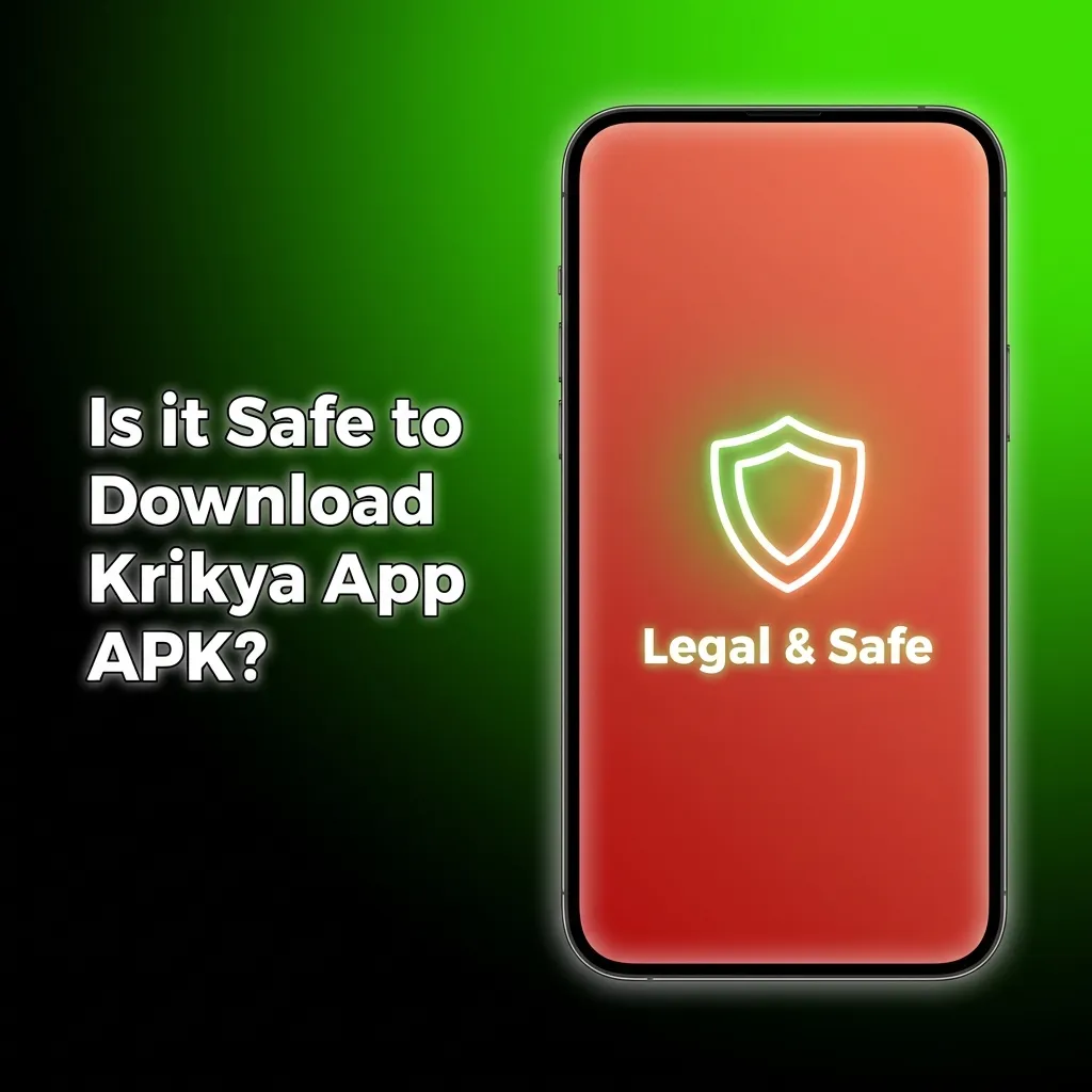 Krikya App security features including Curaçao license, SSL encryption, and data protection compliance badge