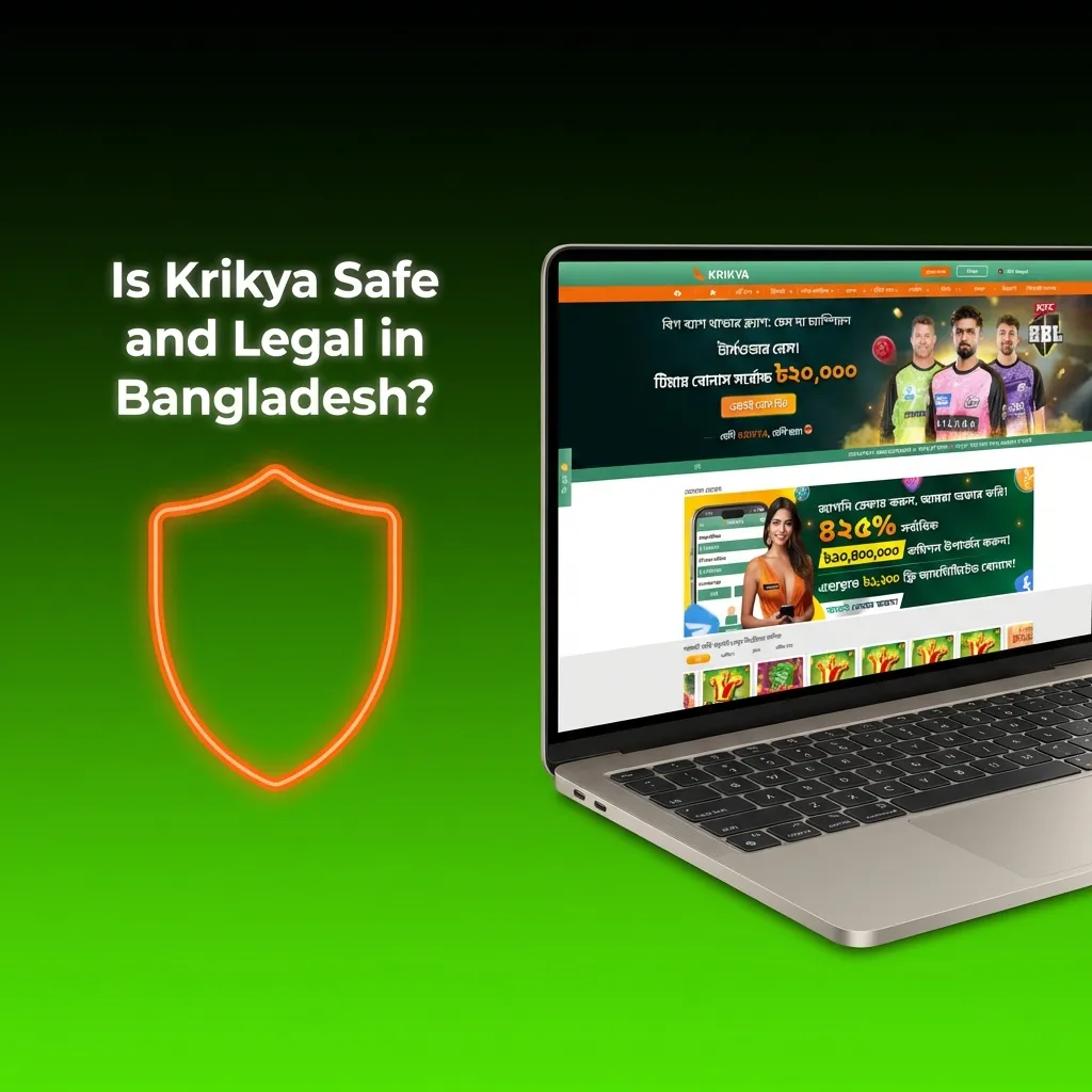 Krikya logo with Curaçao eGaming license badge and SSL security shield icon on digital background